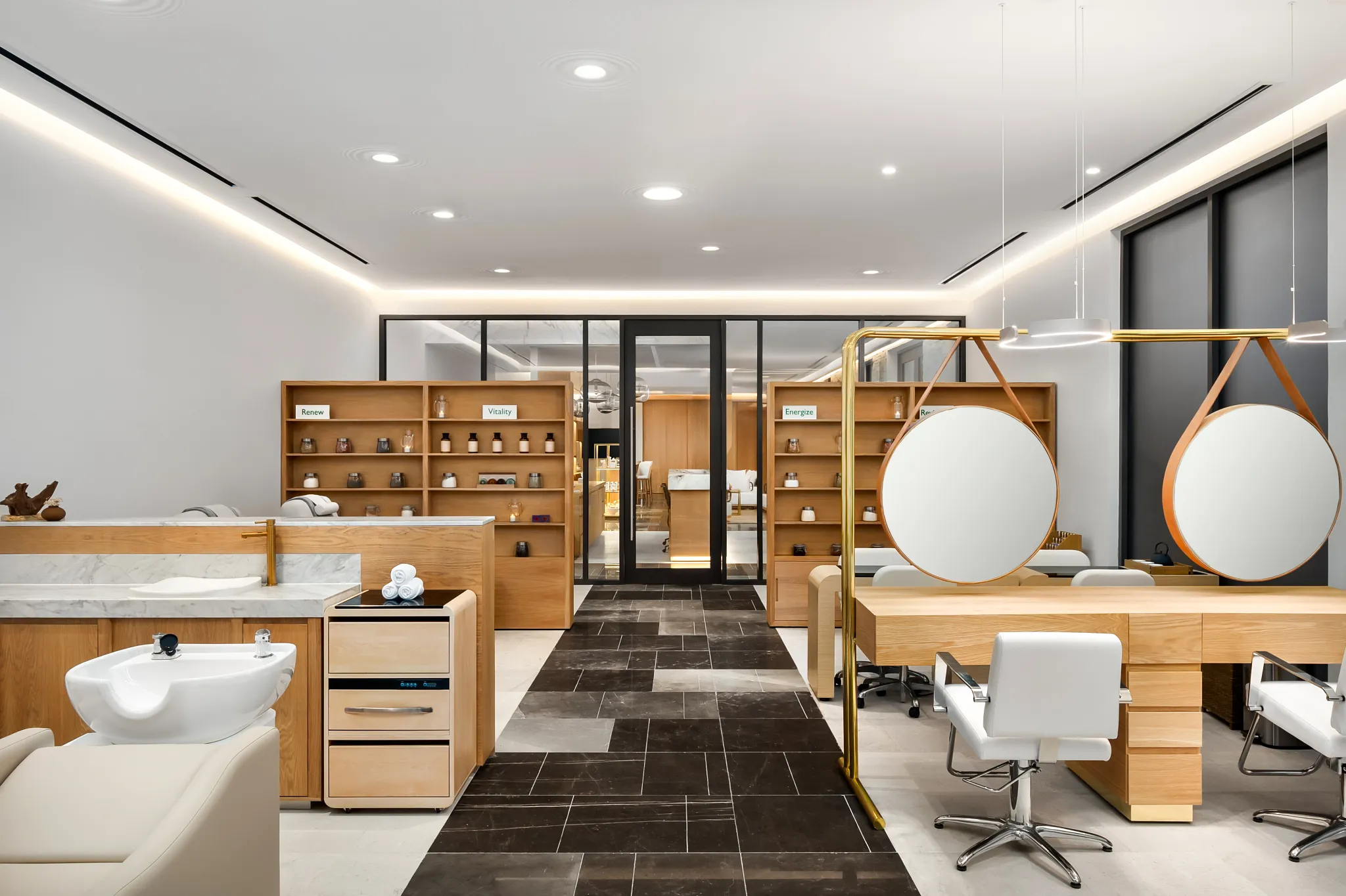 Modern spa beauty salon interior at Dreams Estrella del Mar Mazatlan Golf & Spa Resort.