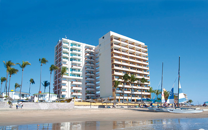 Las Flores Beach Resort Mazatlan beachfront hotel on the Golden Zone with ocean views and traditional Mexican hospitality.